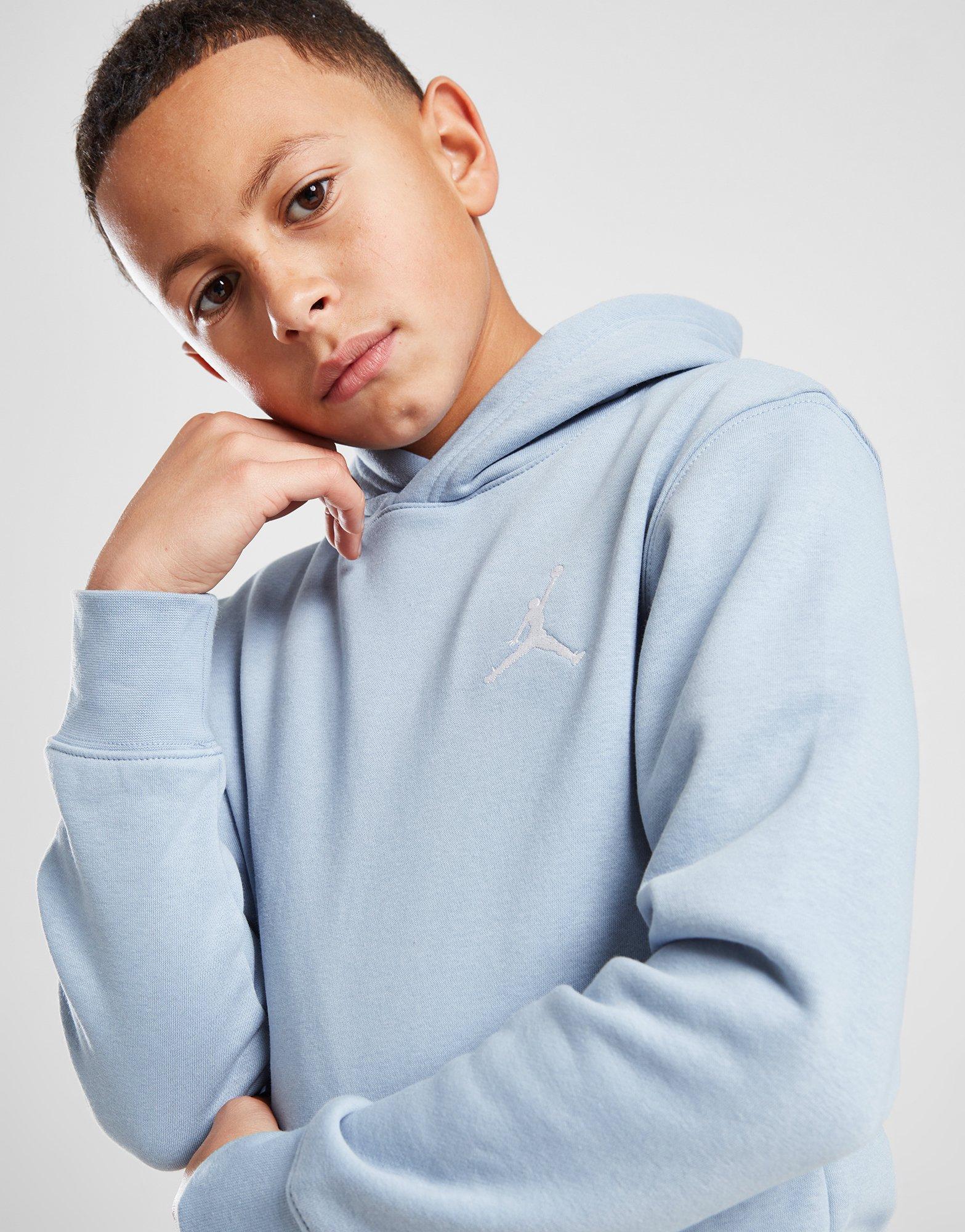 Dječji gornji dio trenirke JORDAN VESTA S KAPULJAČOM MJ ESSENTIALS PO HOODIE B 95C551-B18 plava