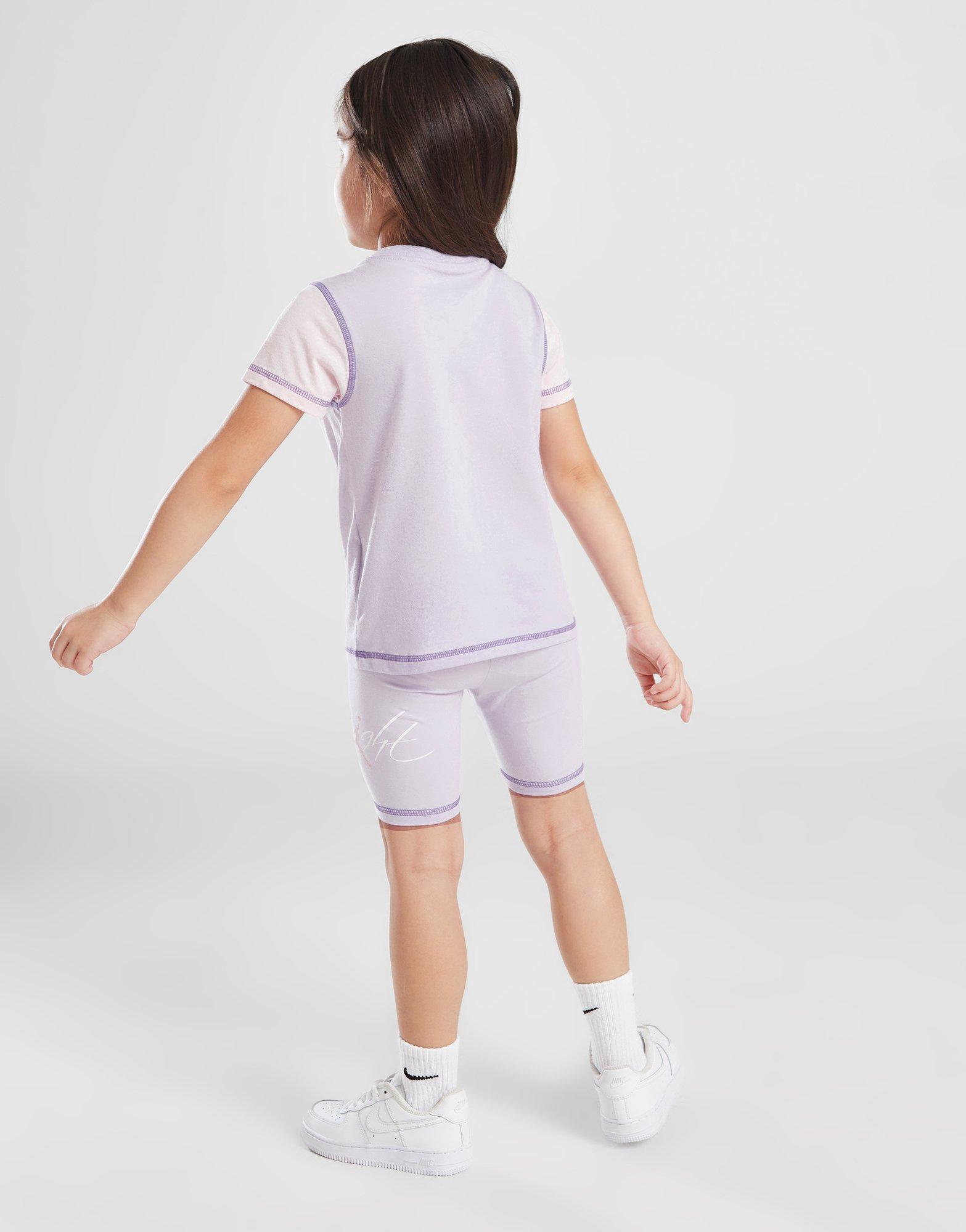 Gyerek melegítőszett JORDAN SZETT (G)CBLK T/SHT ST LIL/PNK G 35D007-P36 Lila