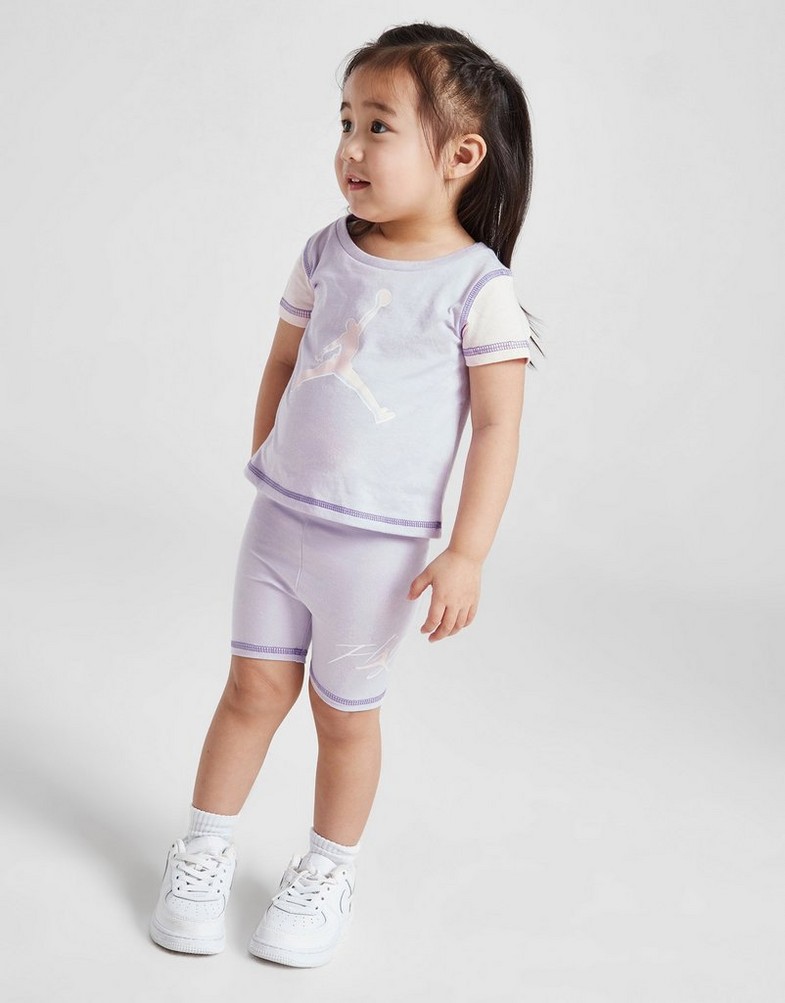 Дитячі спортивні костюми JORDAN КОМПЛЕКТ (G)CBLK T/SHT ST LIL/PNK G 15D007-P36 Фіолетовий