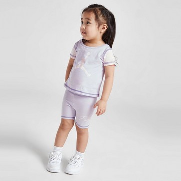 Trening pentru copii JORDAN SET (G)CBLK T/SHT ST LIL/PNK G
