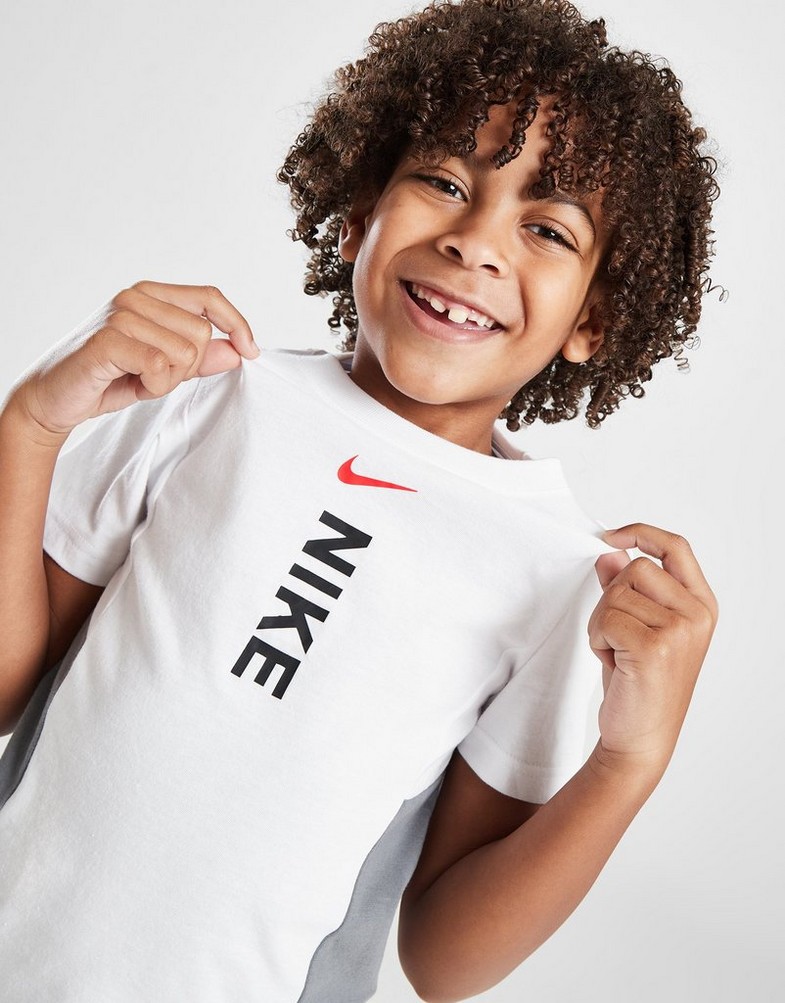 Дитячі спортивні костюми NIKE КОМПЛЕКТ HYB T/SHT WHT/GRY 86K767-M19 Білий