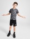 NIKE КОМПЛЕКТ AOP TEE/SHT BLK/GRY