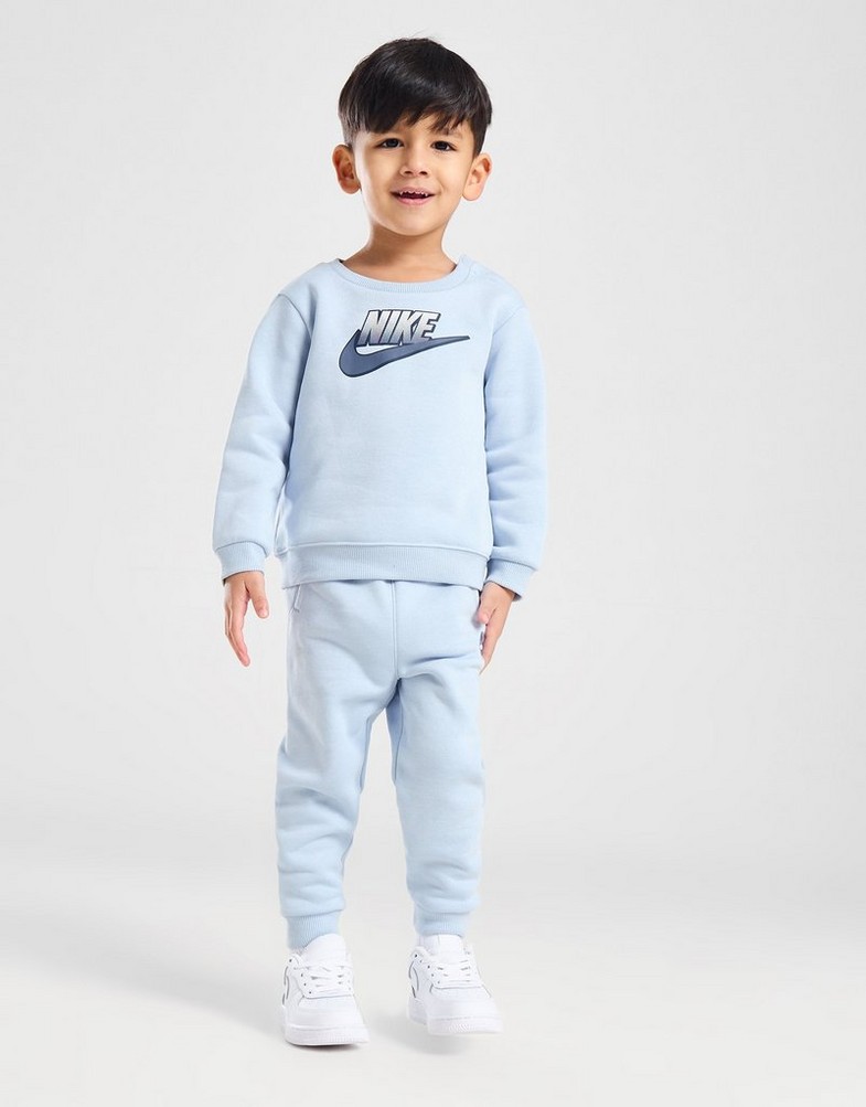 Дитячі спортивні костюми NIKE КОМПЛЕКТ FADE LGO CRWST L'BLU$ 66L920-U1W Блакитний