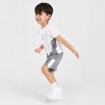 Trening pentru copii NIKE SET HYB T/SHT WHT/GRY
