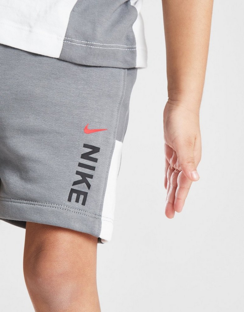 Gyerek melegítőszett NIKE SZETT HYB T/SHT WHT/GRY 66K767-M19 Fehér