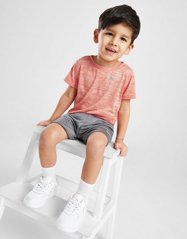 Nike Komplet Miler T/sht Org/gry