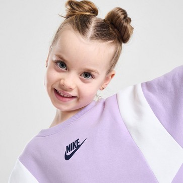 Trening pentru copii NIKE SET (G)CBLK SUIT LIL/WHT$