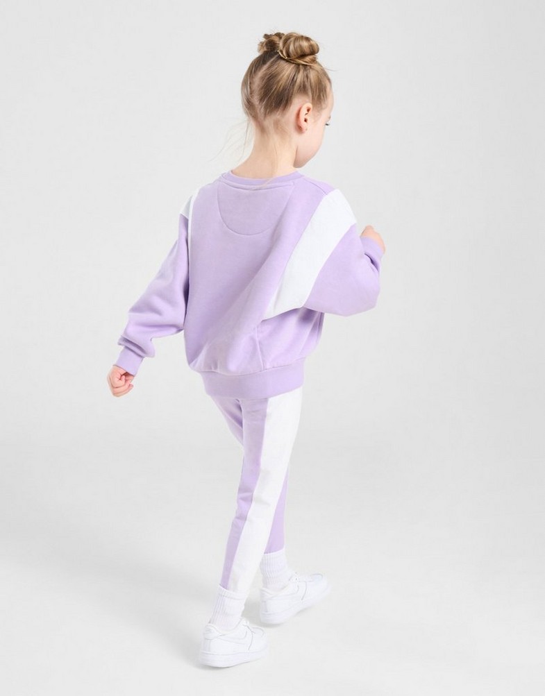 Дитячі спортивні костюми NIKE КОМПЛЕКТ (G)CBLK SUIT LIL/WHT$ 36L203-PAK Фіолетовий