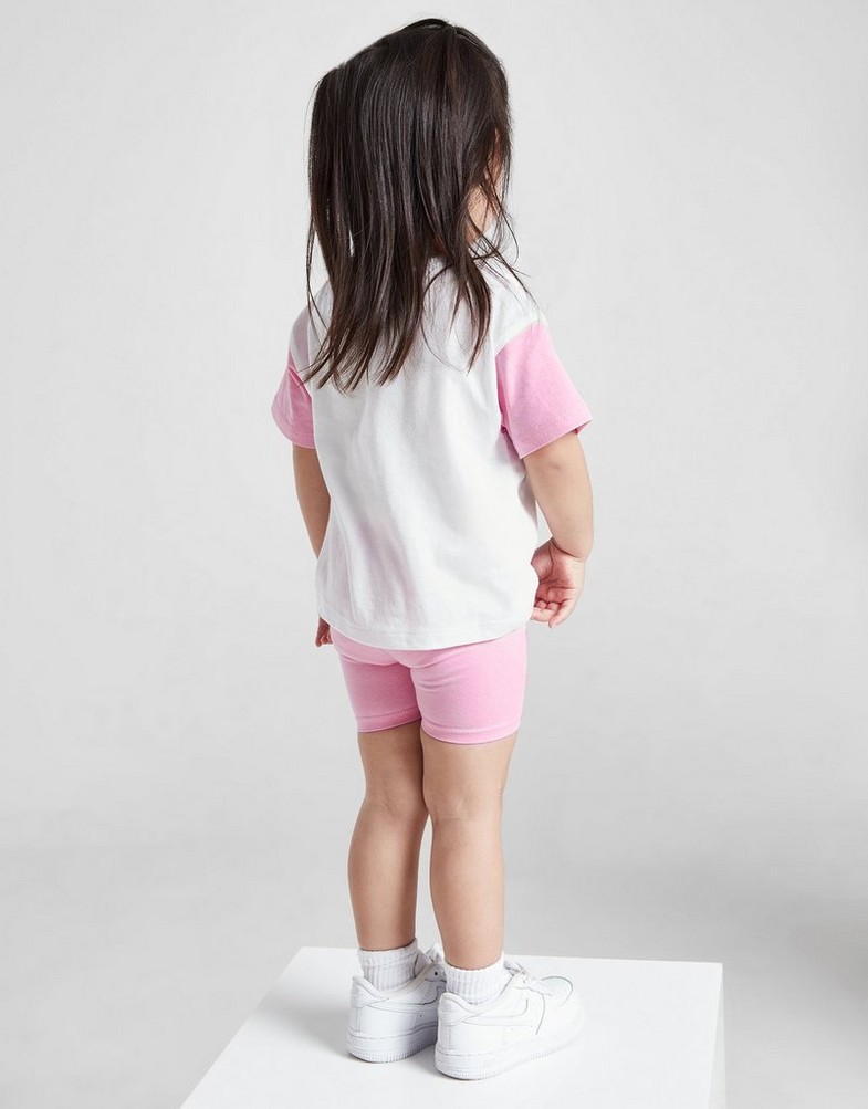 Дитячі спортивні костюми NIKE КОМПЛЕКТ (G)CBLK TEE/SHT WHT/PNK G 16L933-AAH Білий