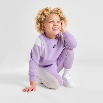 Trening pentru copii NIKE SET (G)CBLK SUIT LIL/WHT$