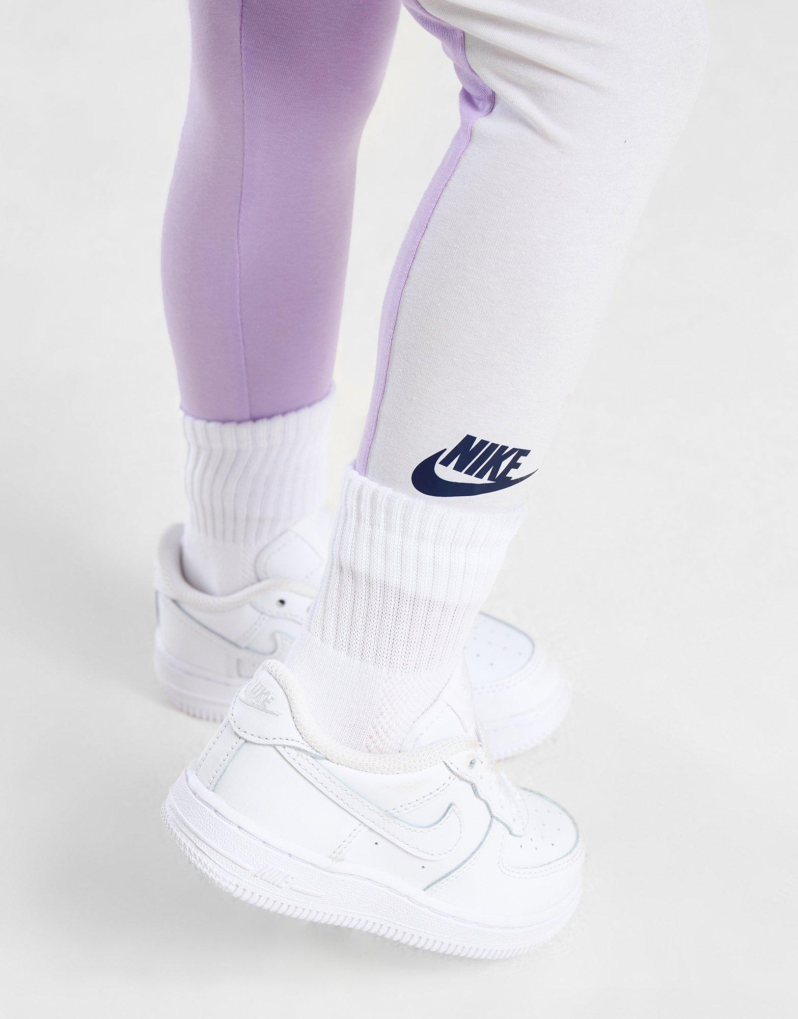 Dětská tepláková souprava NIKE SOUPRAVA (G)CBLK SUIT LIL/WHT$ 16L203-PAK Fialová