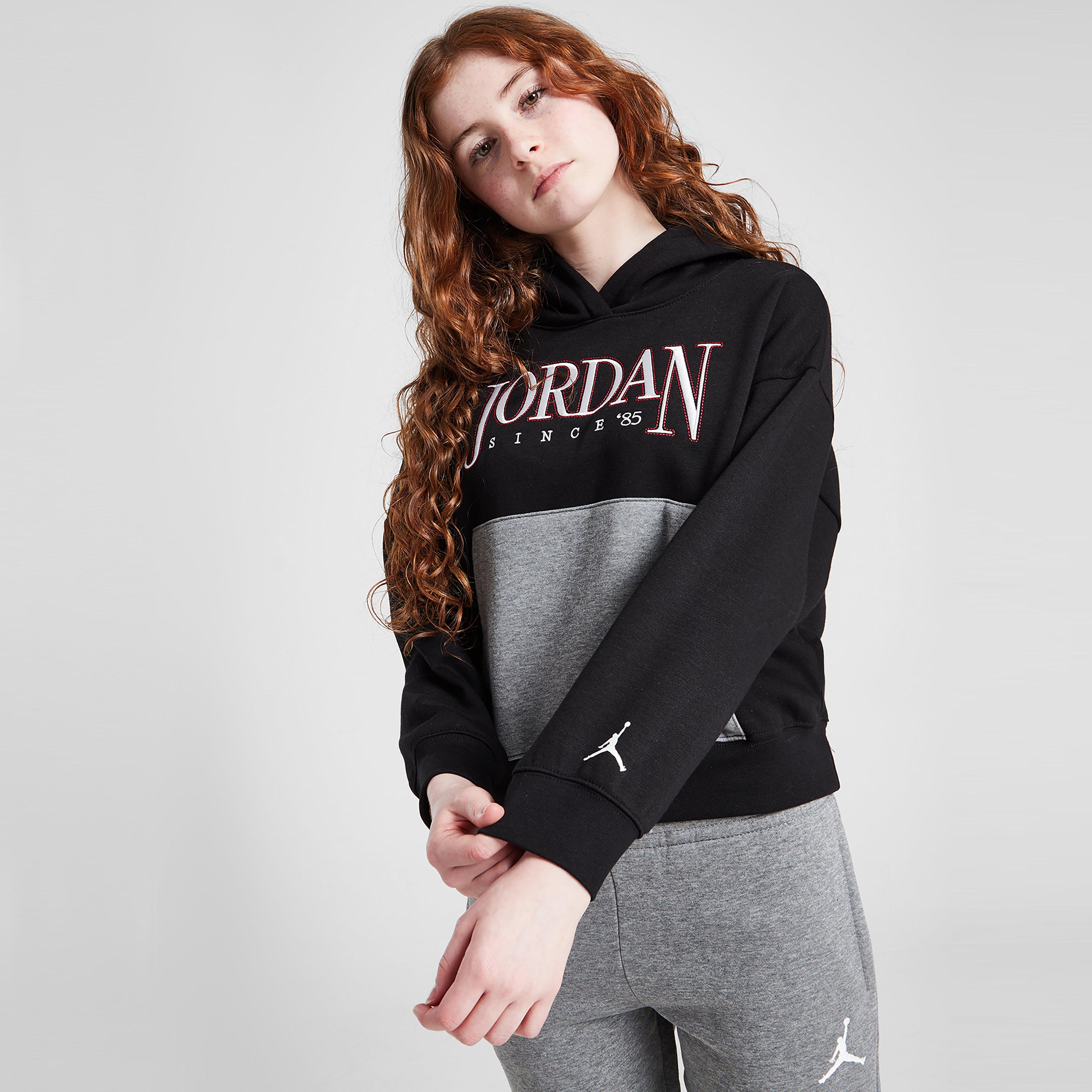 Hanorac pentru copii JORDAN BLUZĂ CU GLUGĂ FUNDAMENTALS BLOCKED GIRL G