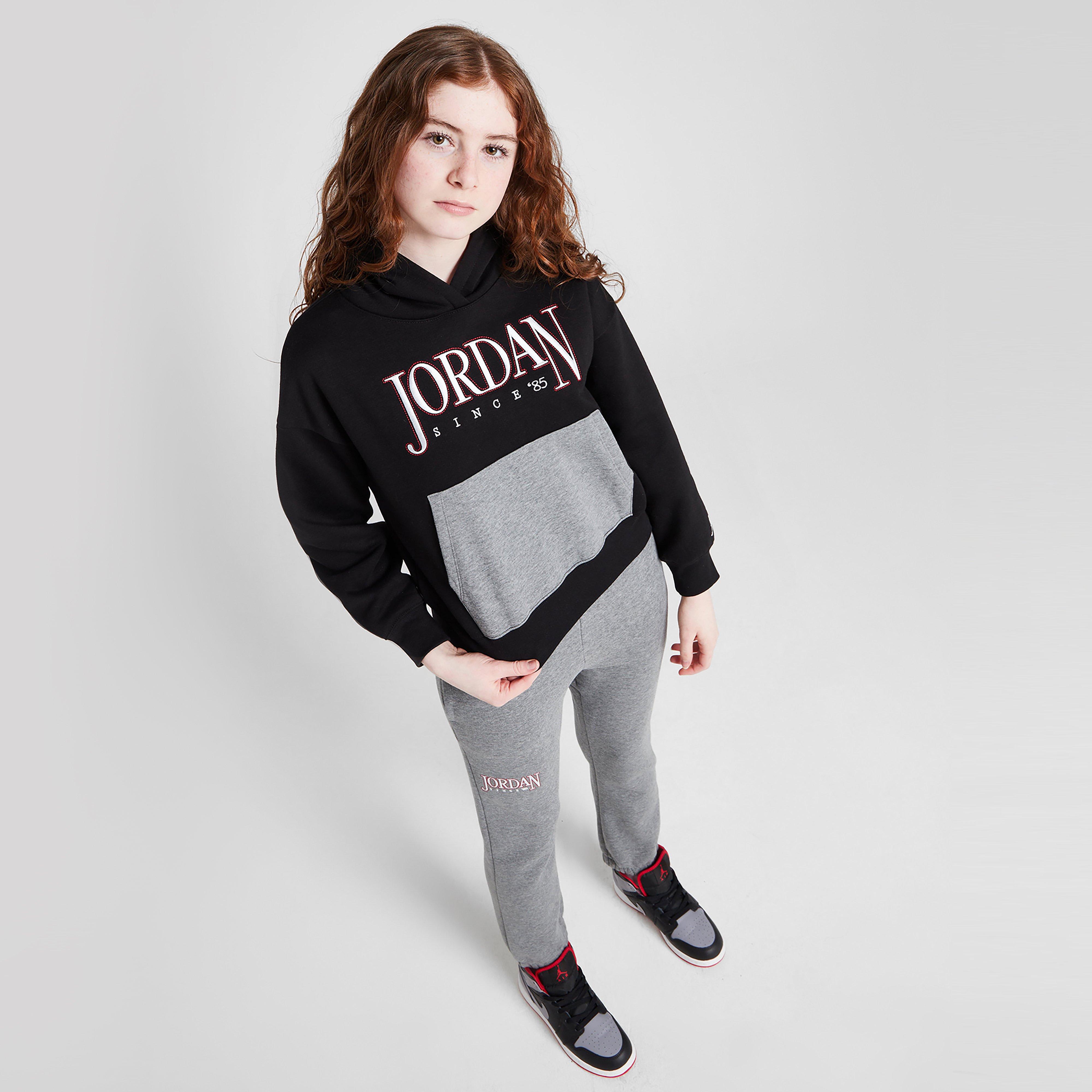 Hanorac pentru copii JORDAN BLUZĂ CU GLUGĂ FUNDAMENTALS BLOCKED GIRL G