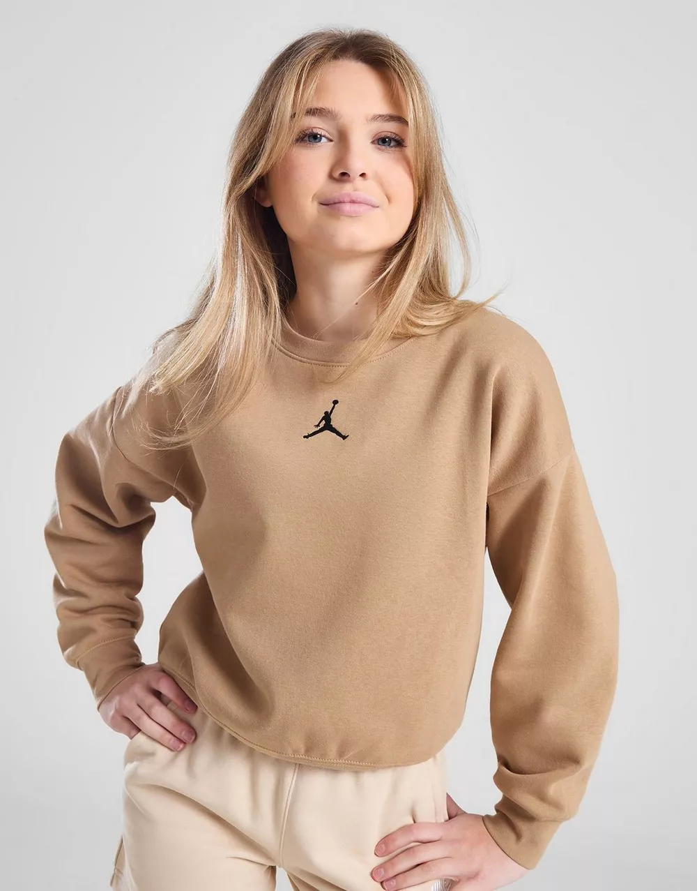 NikeHad JORDAN КОФТА ICON PLAY OVERSIZED CREW GIRL G, фото 1 з 4