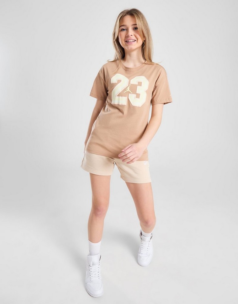 Vaikiški marškinėliai JORDAN MARŠKINĖLIAI 23 FLIGHT SS TEE GIRL G 45C990-X0L Rusva
