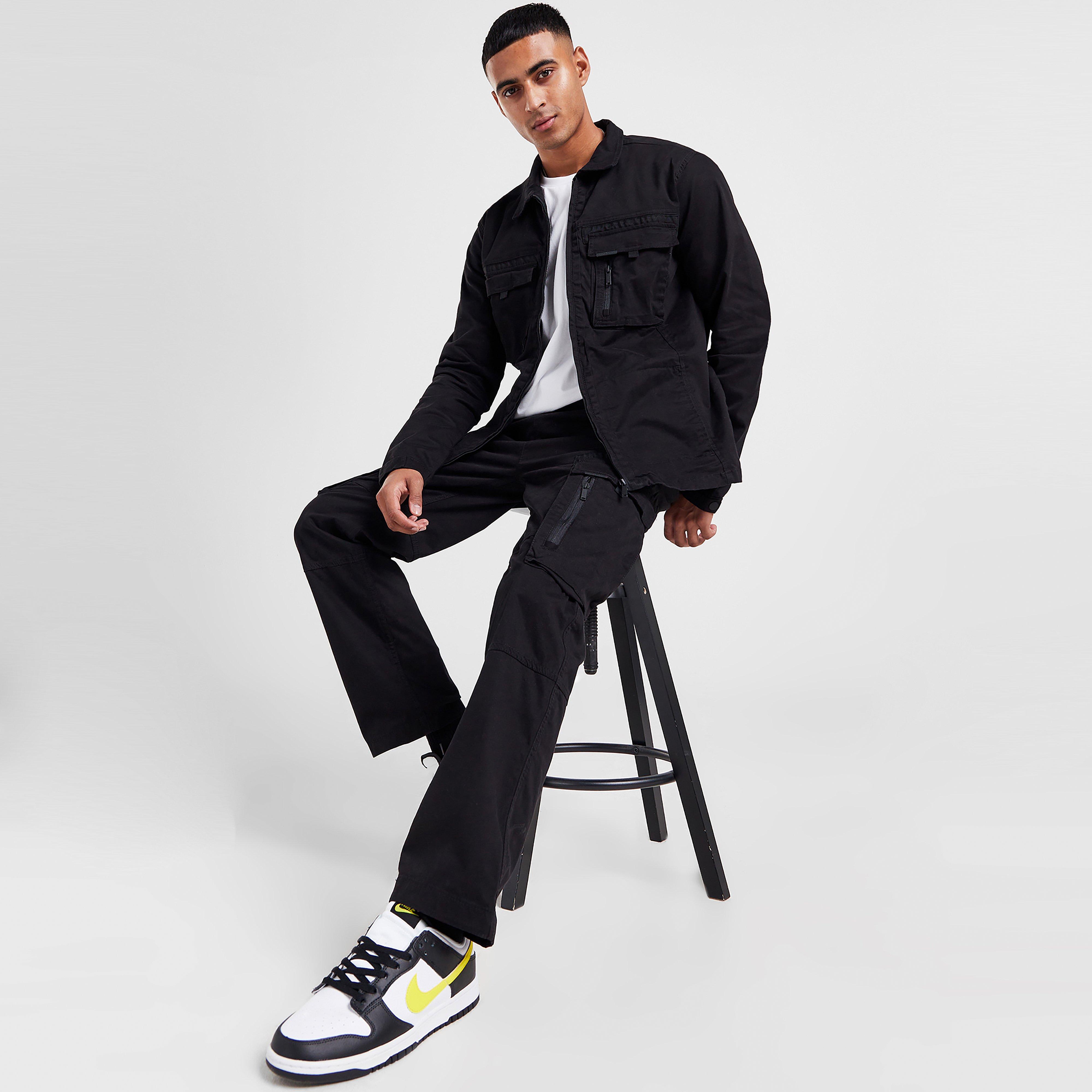 Férfi melegítőnadrág és jogger SUPPLY & DEMAND NADRÁG AVIATION CRG BLK .