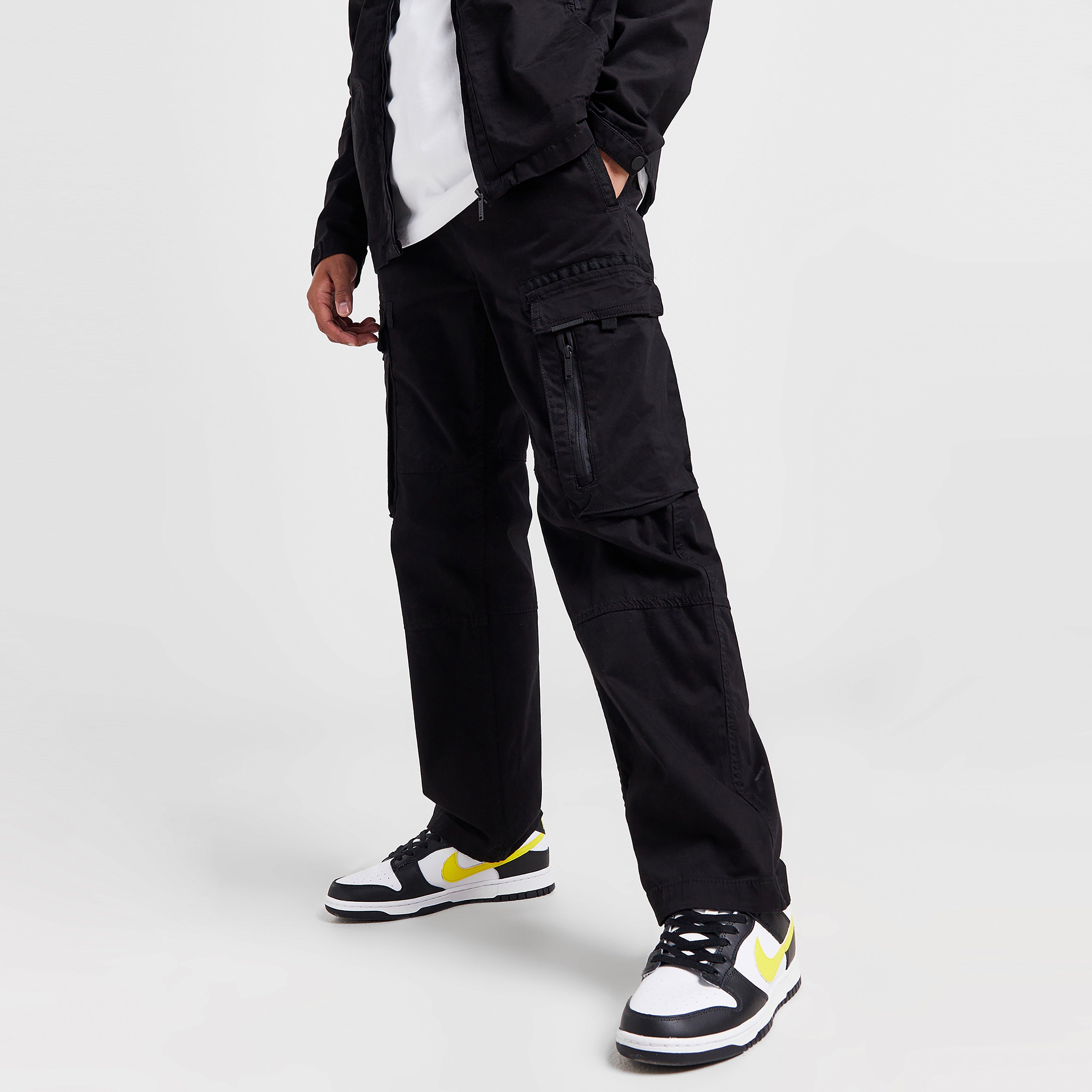 Férfi melegítőnadrág és jogger SUPPLY & DEMAND NADRÁG AVIATION CRG BLK .