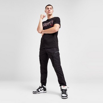 Férfi melegítőnadrág és jogger SUPPLY & DEMAND NADRÁG SNAPPER CRG BLK