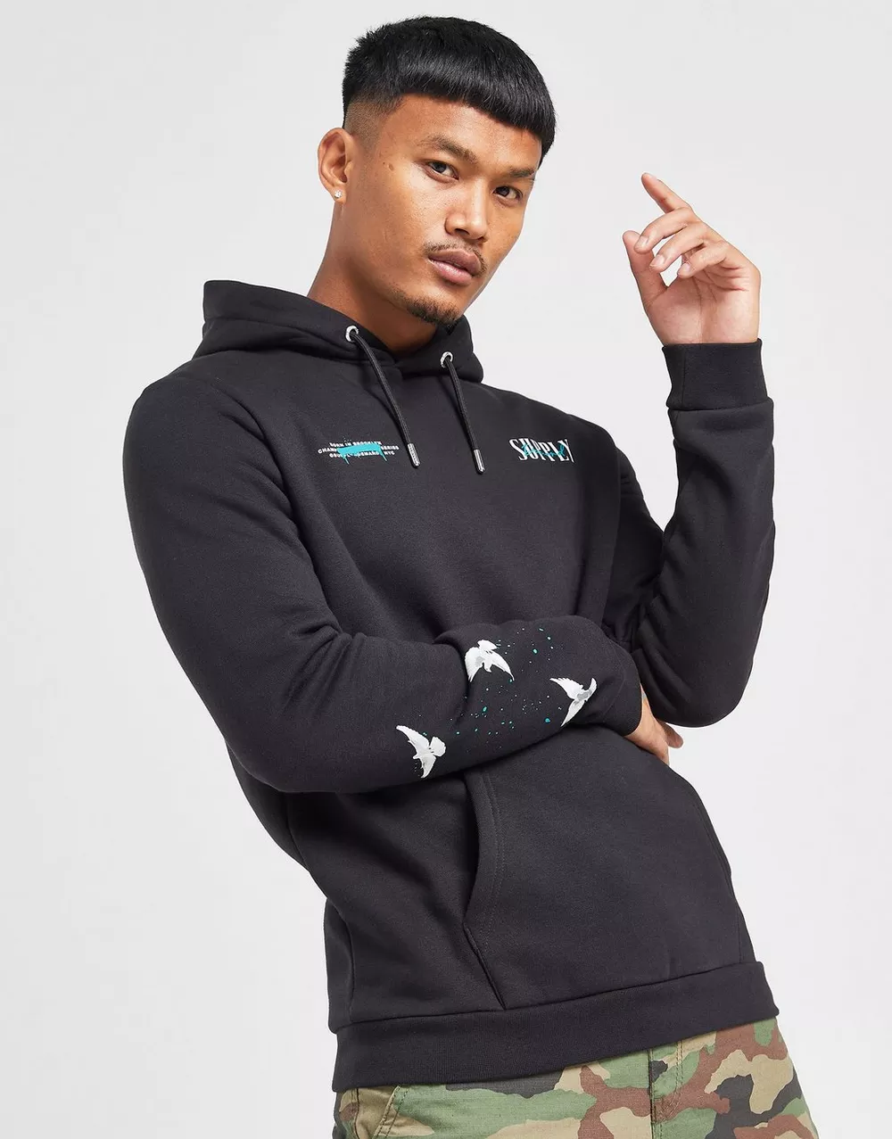 SUPPLY & DEMAND КОФТА З КАПЮШОНОМ FUSA HD BLK ., фото 1 з 5