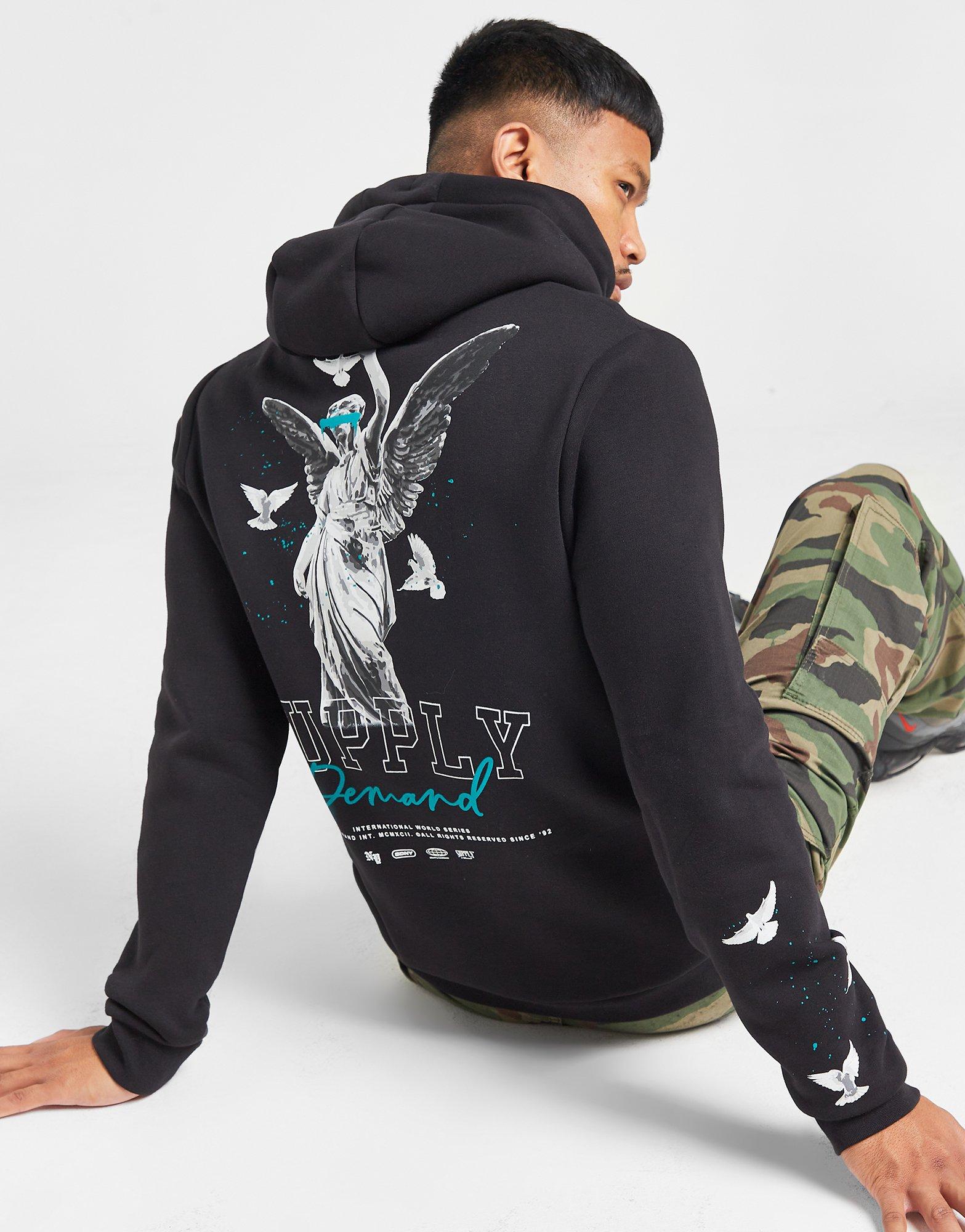 Vyriškas džemperis SUPPLY & DEMAND DŽEMPERIS SU GOBTUVU FUSA HD BLK SUPTM16787090 Juoda