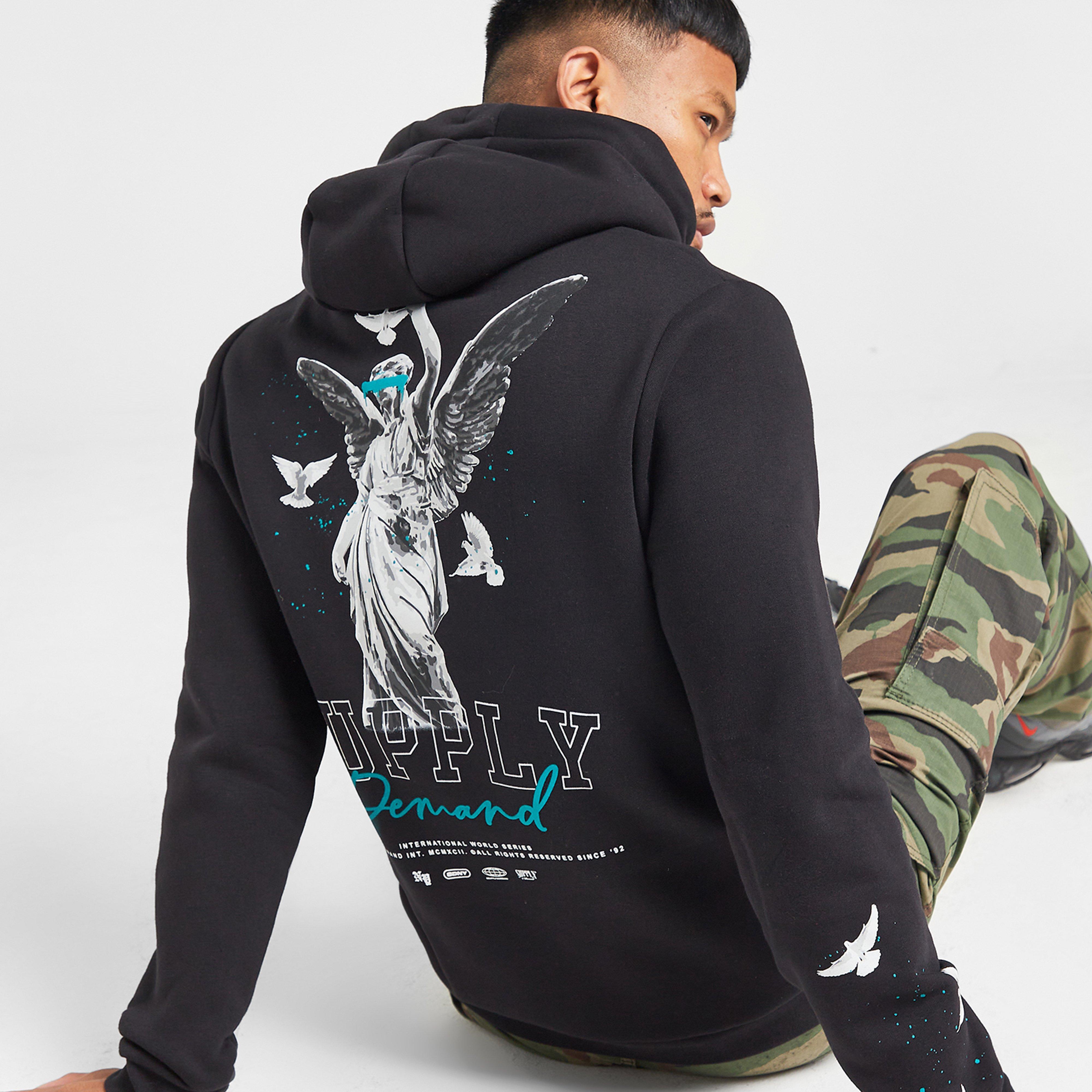 Bluza męska SUPPLY & DEMAND BLUZA Z KAPTUREM FUSA HD BLK