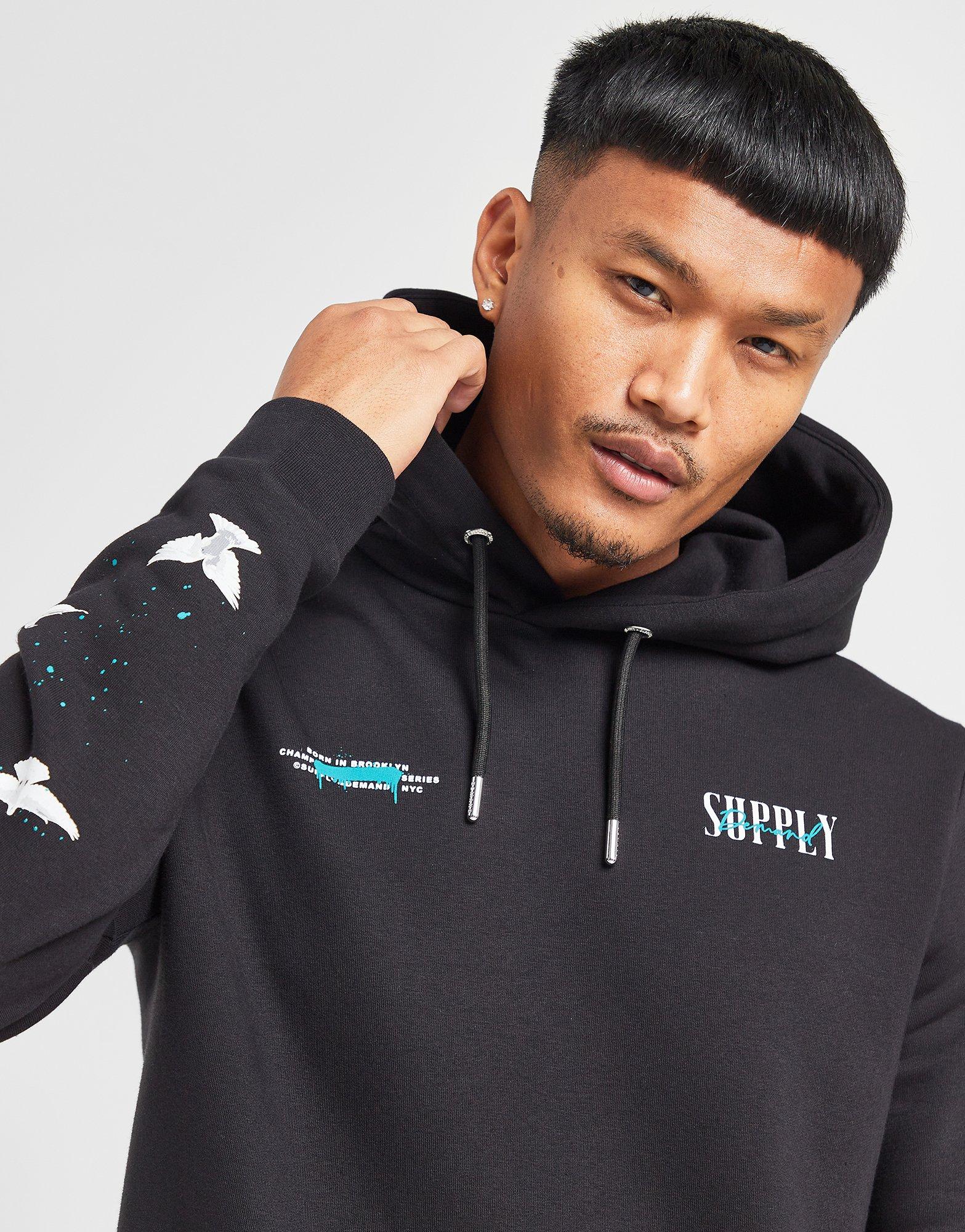 Vyriškas džemperis SUPPLY & DEMAND DŽEMPERIS SU GOBTUVU FUSA HD BLK SUPTM16787090 Juoda