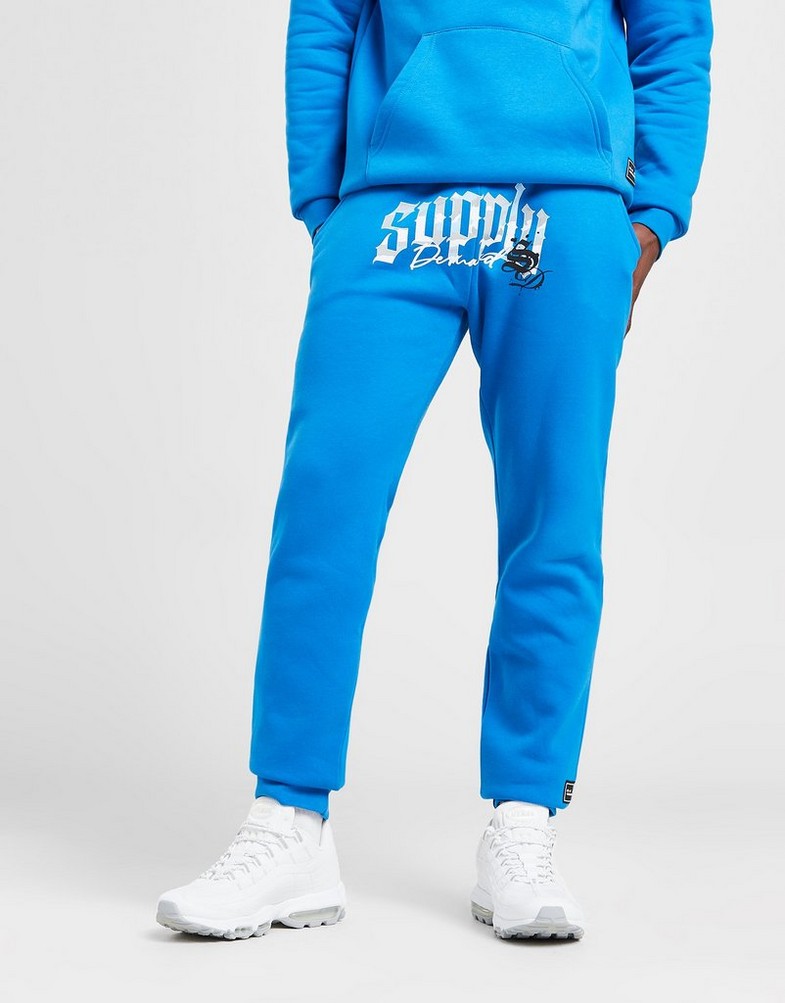 SUPPLY & DEMAND SPODNIE BLAZE CAMO PNT BLU . SUPTM16842 Niebieski