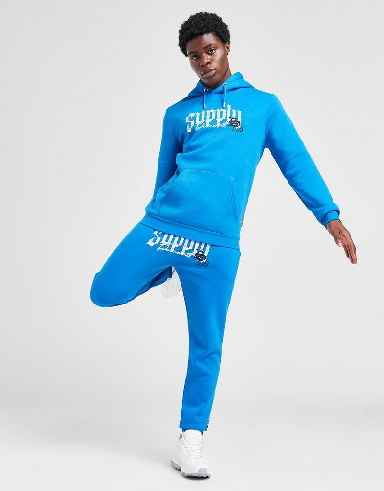 SUPPLY & DEMAND SPODNIE BLAZE CAMO PNT BLU . SUPTM16842 Niebieski