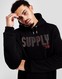 SUPPLY & DEMAND BLUZA Z KAPTUREM BUCK HD BLK .