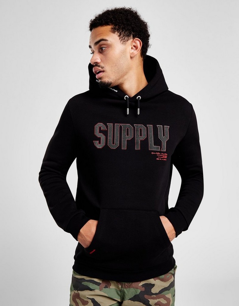 Bluza męska SUPPLY & DEMAND BLUZA Z KAPTUREM BUCK HD BLK . SUPTM16786 Czarny