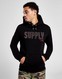 SUPPLY & DEMAND BLUZA Z KAPTUREM BUCK HD BLK .