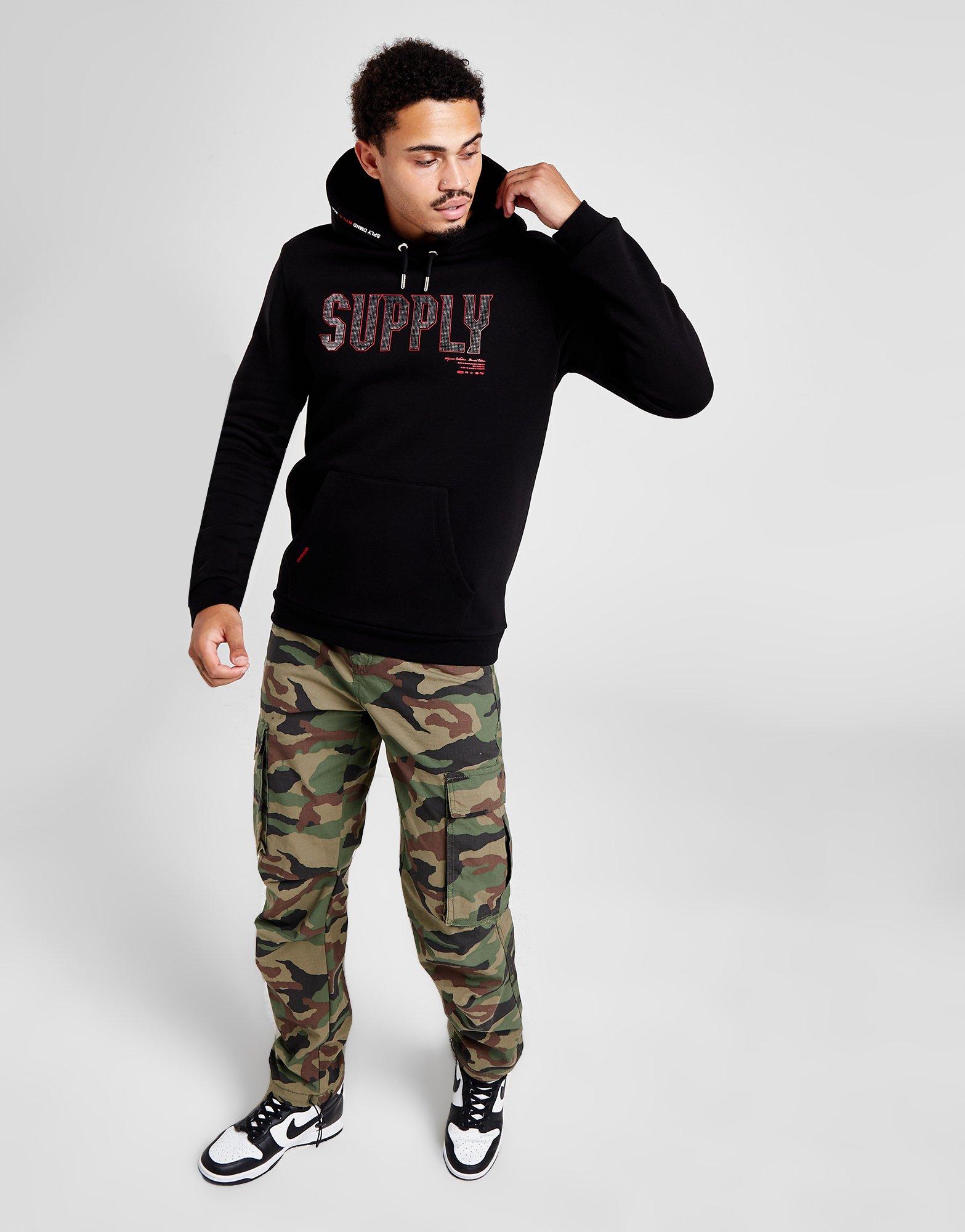 Vyriškas džemperis SUPPLY & DEMAND DŽEMPERIS SU GOBTUVU BUCK HD BLK . SUPTM16786 Juoda