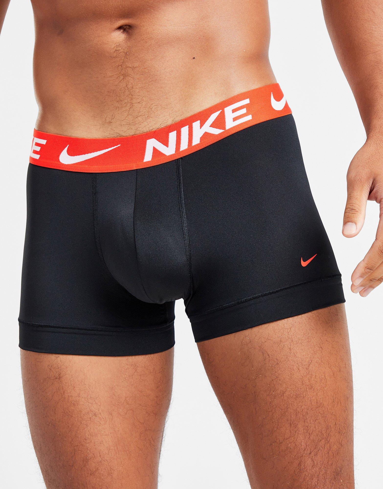 Vyriškas apatinis trikotažas NIKE UNDERWEAR 3PK BLK WB T.ORG/GRY/BLK 0000KE1156C4R Juoda
