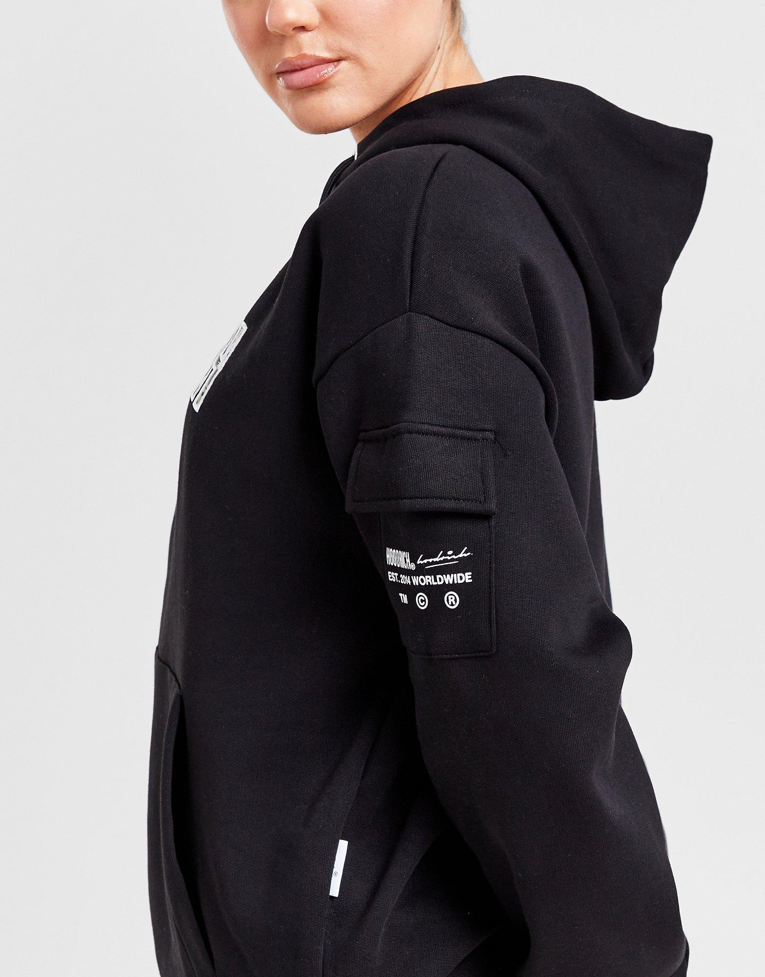 Ženski gornji dio trenirke HOODRICH VESTA S KAPULJAČOM CAMO INFIL HD BLK HW-0423-0353 crna