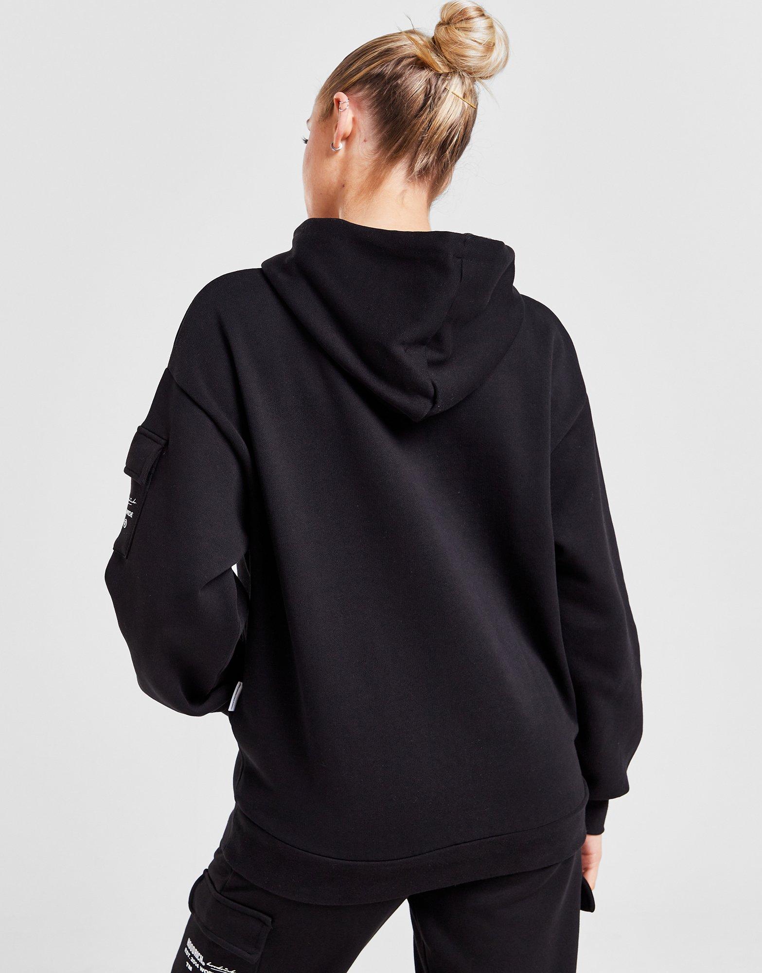 Ženski gornji dio trenirke HOODRICH VESTA S KAPULJAČOM CAMO INFIL HD BLK HW-0423-0353 crna