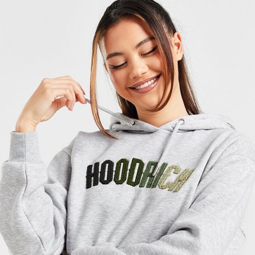 Bluză pentru femei HOODRICH BLUZĂ CU GLUGĂ KRAZE CRP HD GRY/KHK