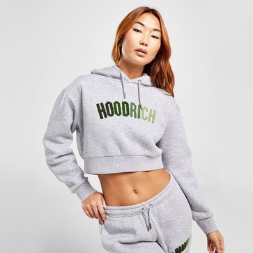 Bluză pentru femei HOODRICH BLUZĂ CU GLUGĂ KRAZE CRP HD GRY/KHK
