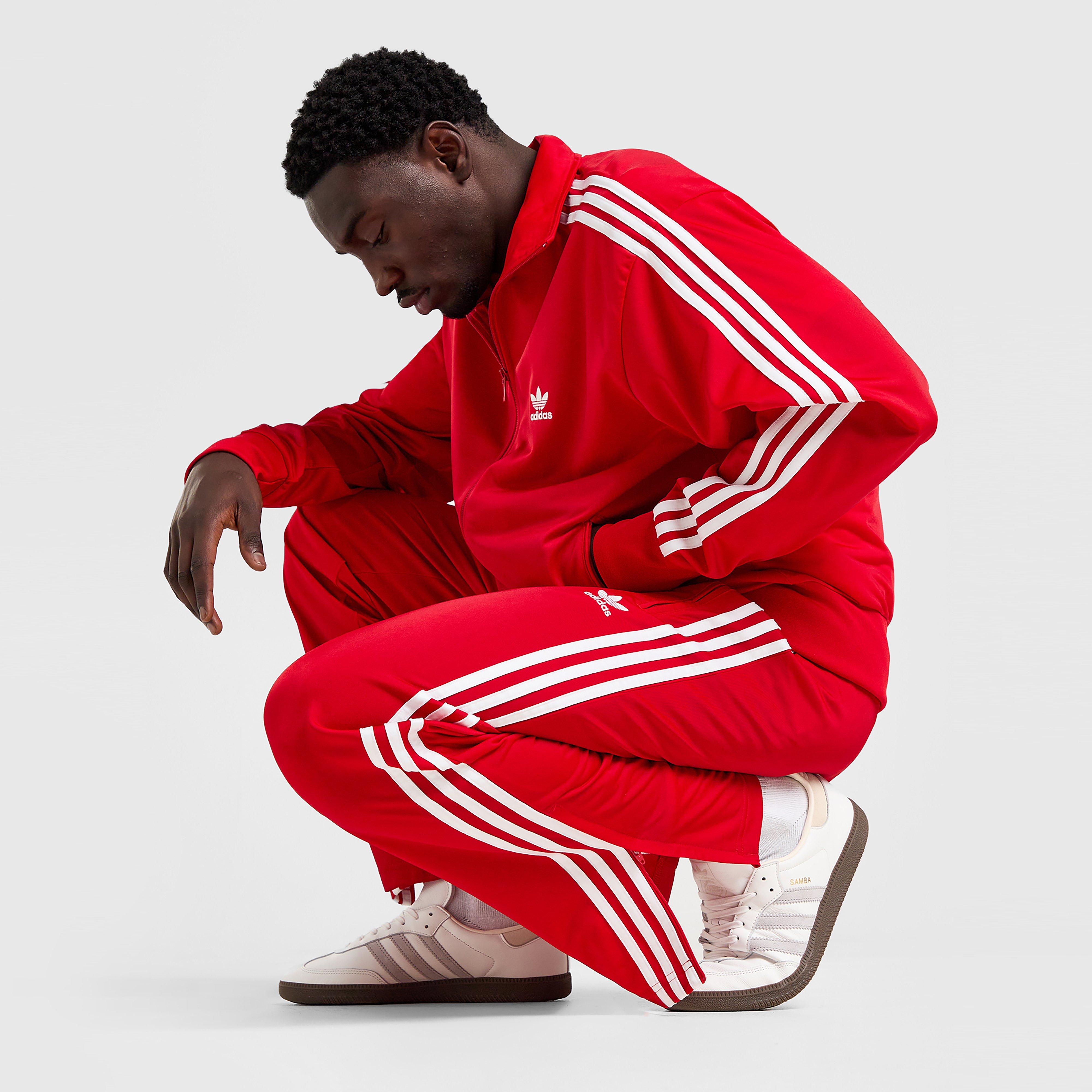 Férfi melegítőnadrág és jogger ADIDAS NADRÁG FIREBIRD PNT RED