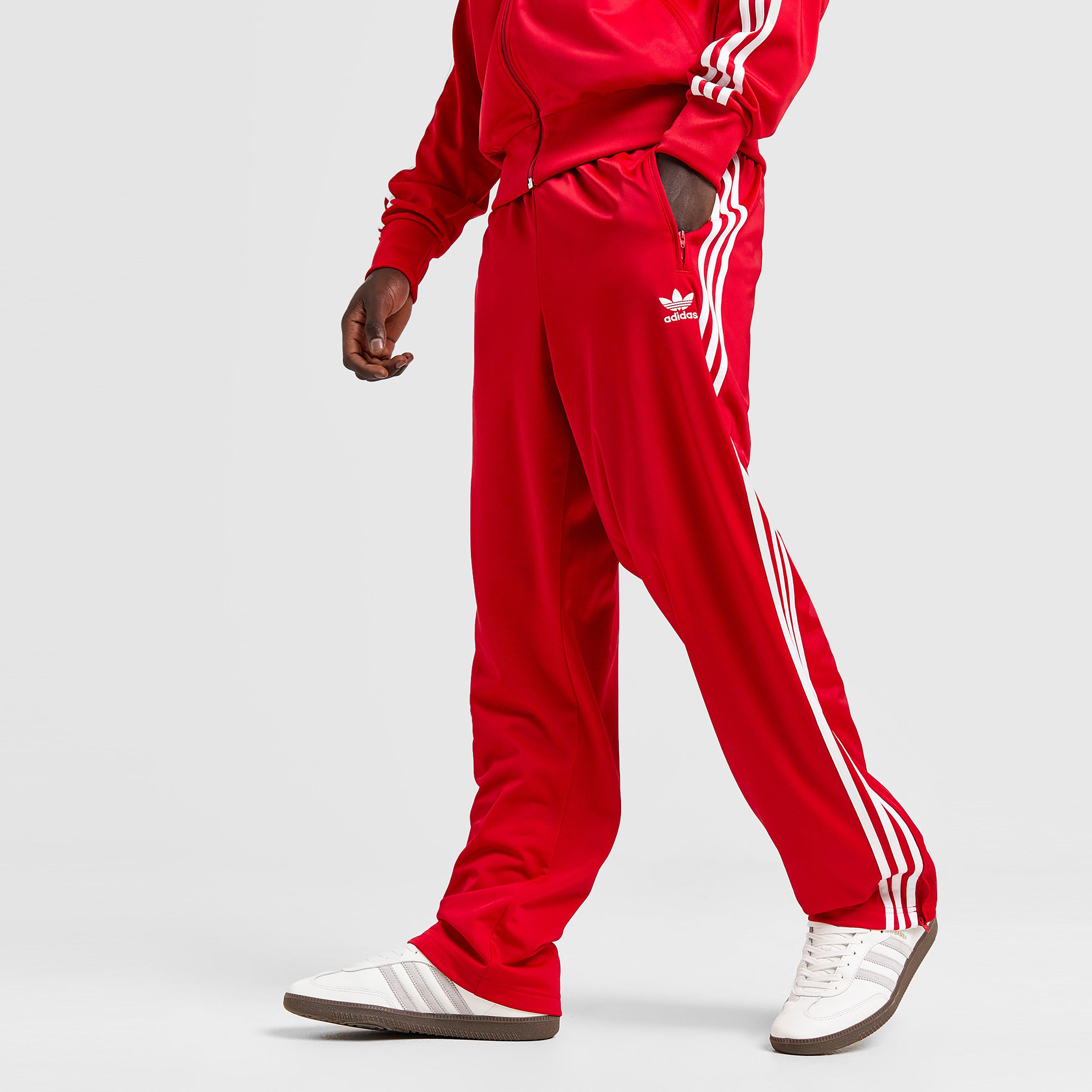Férfi melegítőnadrág és jogger ADIDAS NADRÁG FIREBIRD PNT RED