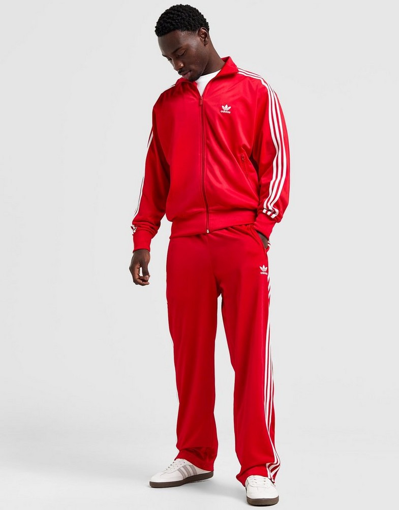 Férfi pulóverek ADIDAS PULÓVER CIPZÁRAS FIREBIRD TT RED