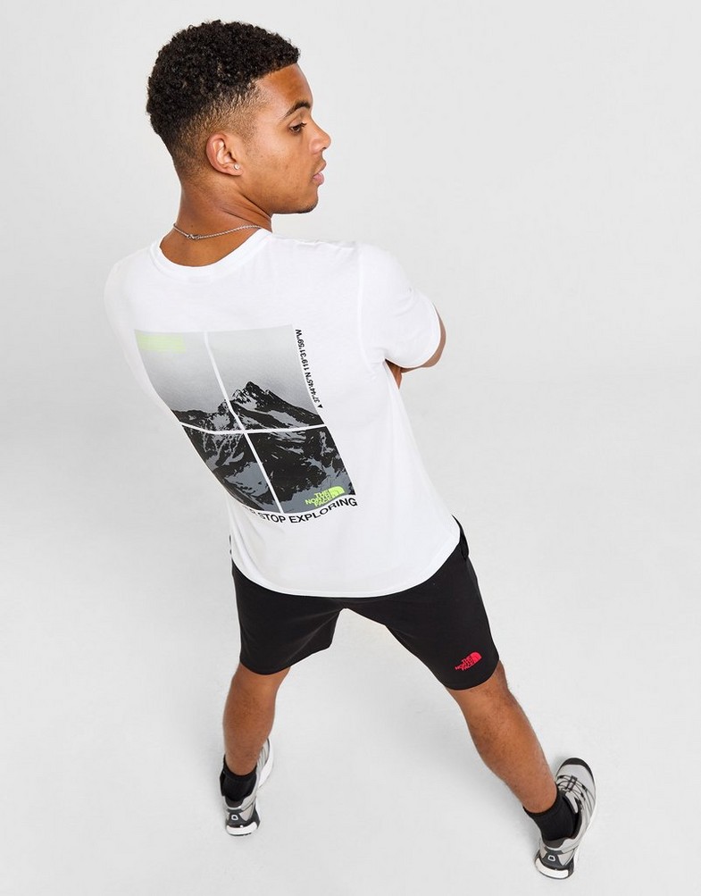 Tricou pentru bărbați THE NORTH FACE TRICOU MOUNT SHADE T WH/GY NF0A899NFN41 Alb