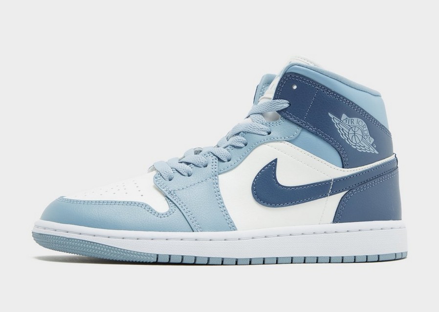 Buty sneakersy damskie AIR JORDAN 1 MID BQ6472-140 Niebieski