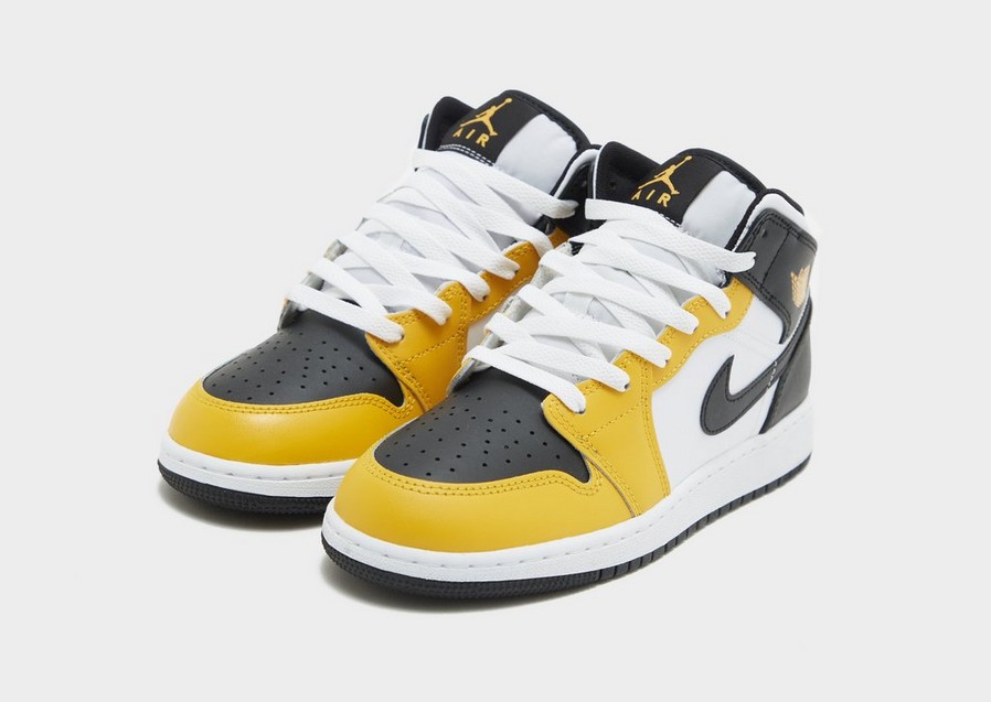 Buty sneakersy dla dzieci AIR JORDAN 1 MID DQ8423-701 Złoty
