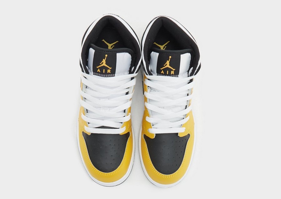 Buty sneakersy dla dzieci AIR JORDAN 1 MID DQ8423-701 Złoty