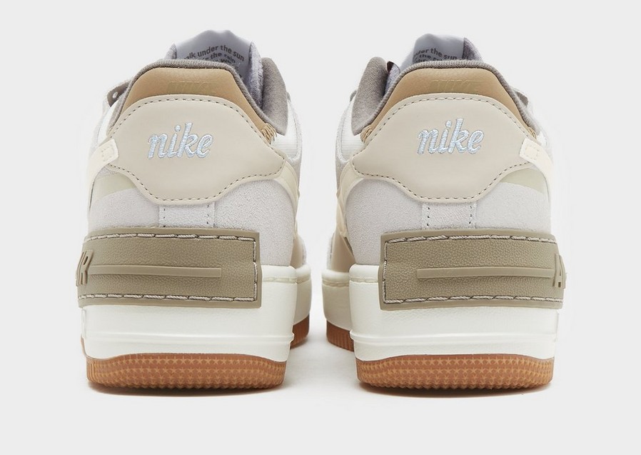 Buty sneakersy damskie NIKE AIR FORCE 1 SHADOW  DO7449-111 Beżowy