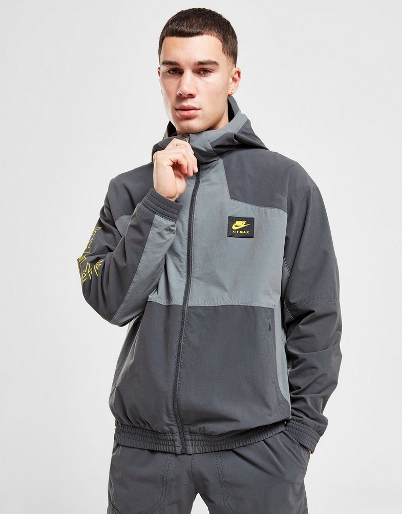 Férfi kabát NIKE KABÁT M NSW AIR MAX WVN JACKET AIR MAX FV5595-068 Szürke