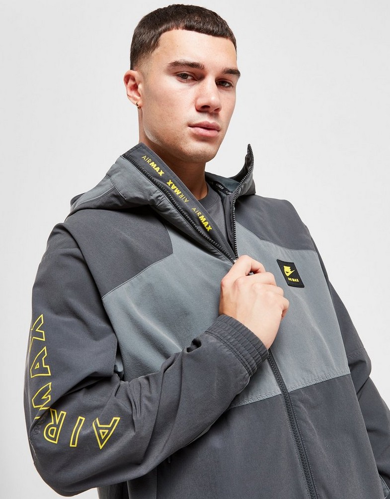 Férfi kabát NIKE KABÁT M NSW AIR MAX WVN JACKET AIR MAX FV5595-068 Szürke