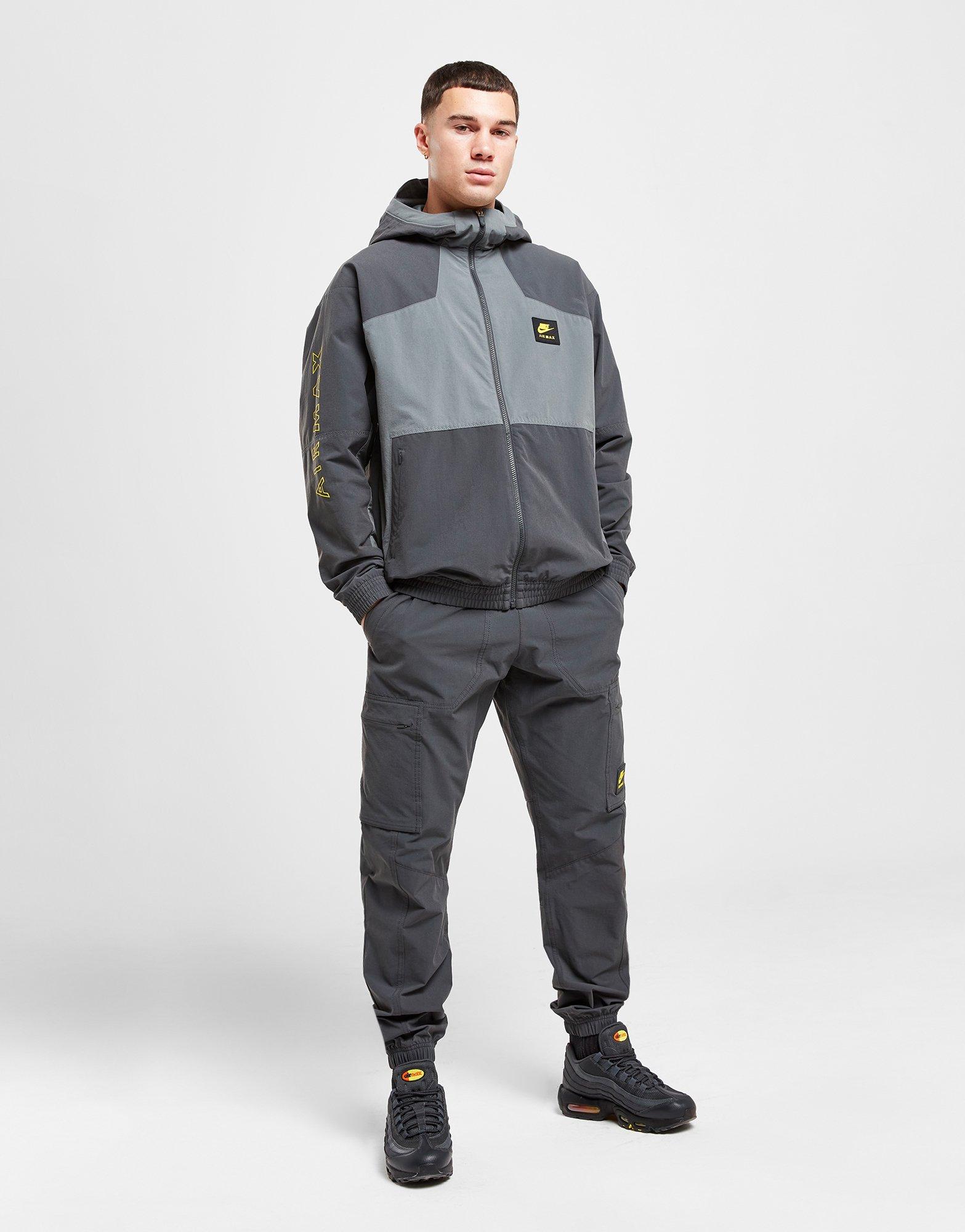 Férfi kabát NIKE KABÁT M NSW AIR MAX WVN JACKET AIR MAX FV5595-068 Szürke