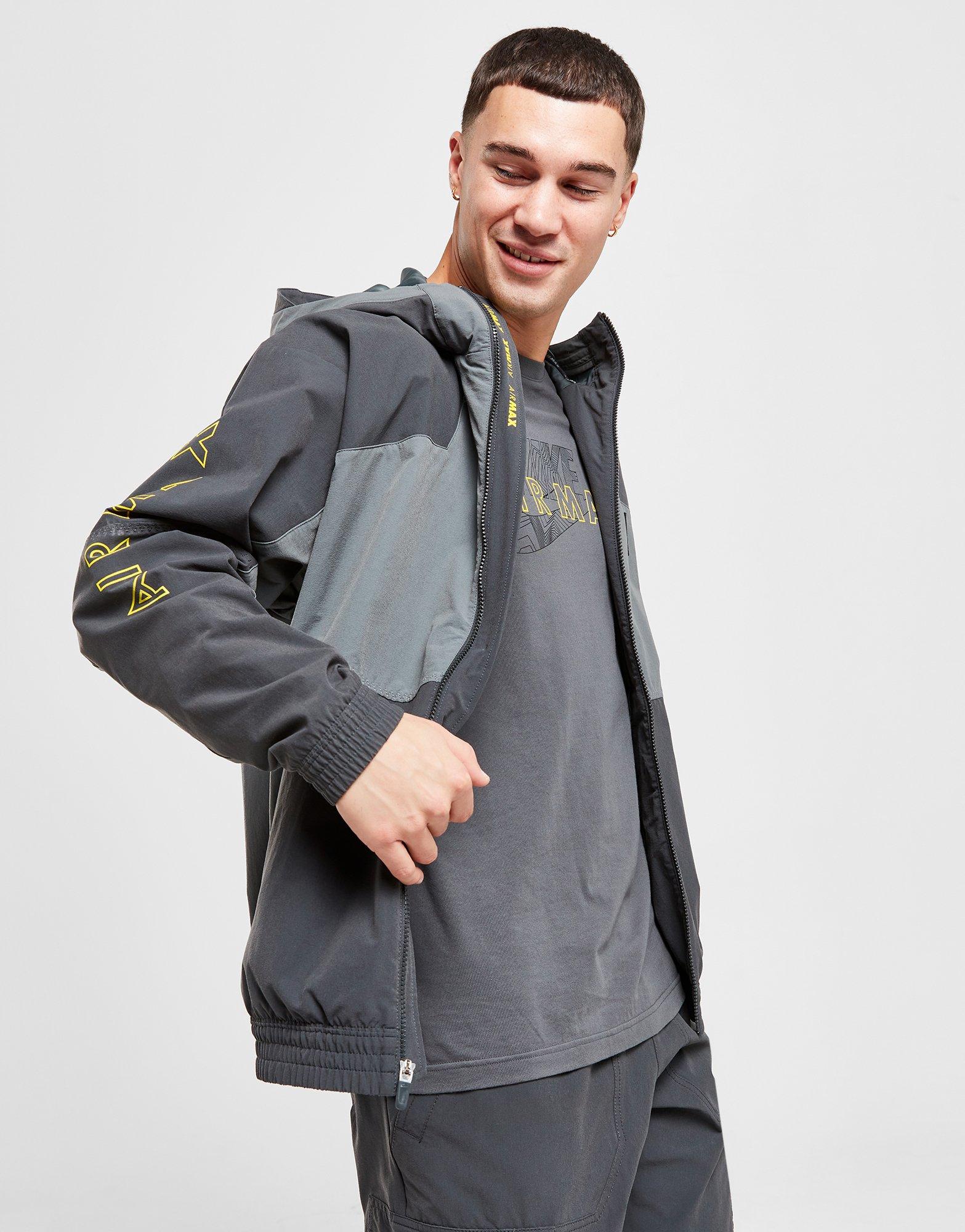 Férfi kabát NIKE KABÁT M NSW AIR MAX WVN JACKET AIR MAX FV5595-068 Szürke