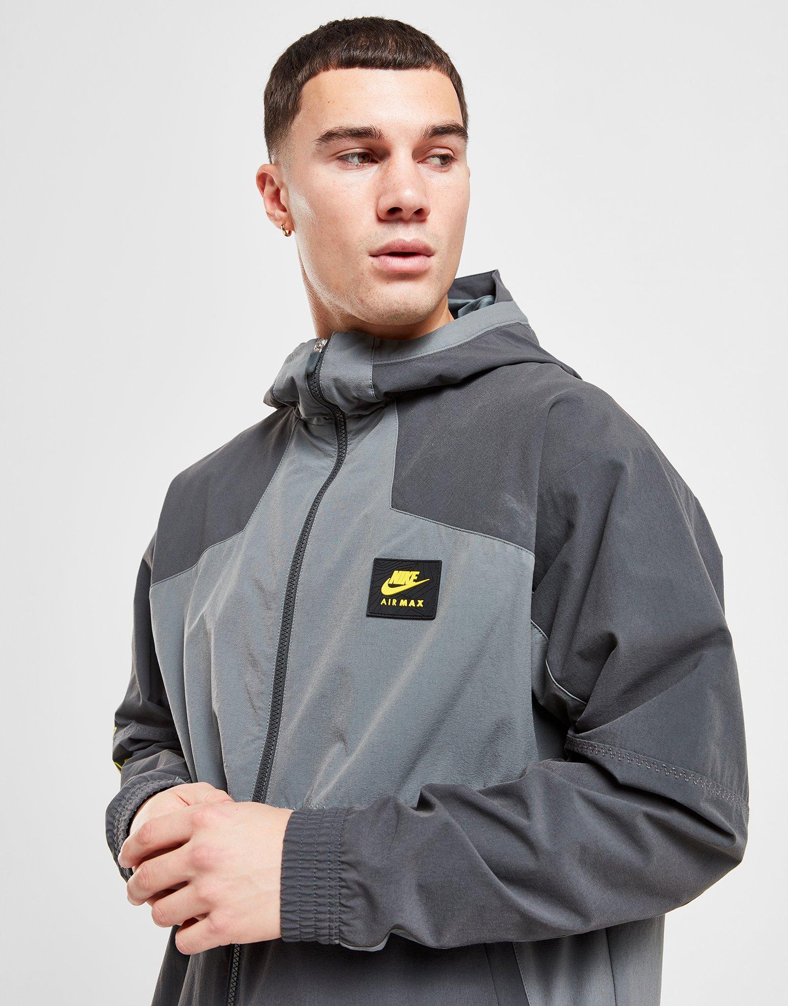 Férfi kabát NIKE KABÁT M NSW AIR MAX WVN JACKET AIR MAX FV5595-068 Szürke